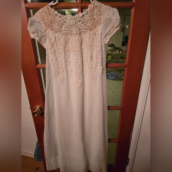 Handmade Dresses & Skirts - Edwardian Vintage Elegant Cream Lace Dress